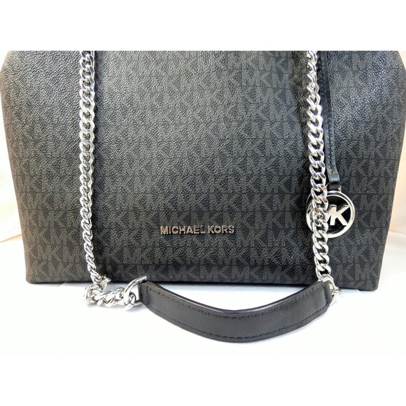 Michael Kors Medium Leather Jet Set Chain Messenger Bag Excellent - Picture 6 of 8